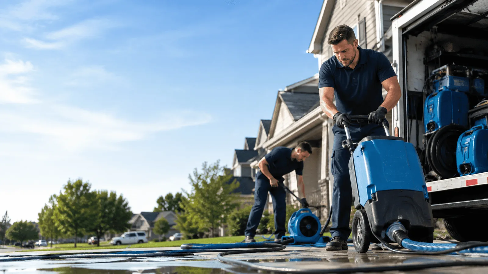 Dehumidification being performed in Lewisburg, PA